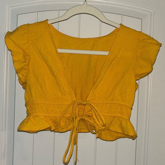 Tie Front Blouse - Picture 1 of 3